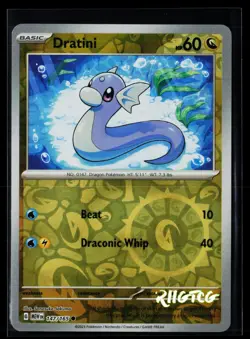 Dratini 147/165 151 Pokemon Reverse Holo NM - Image 1