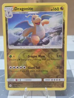 Pokemon Dragonite SM Reverse holo Base Set 96/149 Near Mint NM - Image 1
