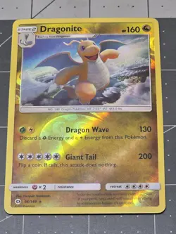 Pokemon Dragonite SM Reverse holo Base Set 96/149 Near Mint NM - Image 3