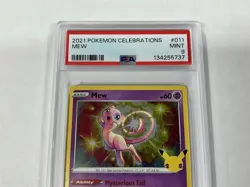 2021 POKEMON CELEBRATIONS #011 MEW PSA 9 - Image 4