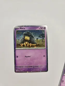 Pokemon 151 Abra 063 Kadabra 064/165 Alakazam ex SVP 050 Cosmos Holo Promos - Image 3