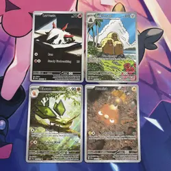Pokemon TCG | Surging Sparks /191 English Illustration Rare X4 Card Bundle - Image 1