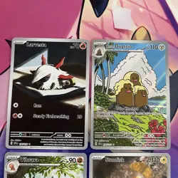 Pokemon TCG | Surging Sparks /191 English Illustration Rare X4 Card Bundle - Image 2