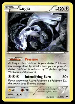 POKEMON LUGIA FATES COLLIDE 78/124 R NM/M - Image 1