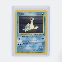 Lapras (1st Edition) 10/62 Holo Pokemon Fossil 1999 Wotc Vintage LP/NM - Image 1