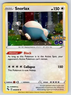Snorlax 055/078 Cosmos Holo Promo Miscellaneous Cards & Products Pokemon NM - Image 1