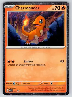 Charmander (Cosmos Holo) 047 Holo Promo Scarlet & Violet Promo Pokemon Near Mint - Image 1