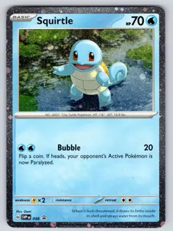 Squirtle (Cosmos Holo) 048 Holo Promo Scarlet & Violet Promo Pokemon Near Mint - Image 1
