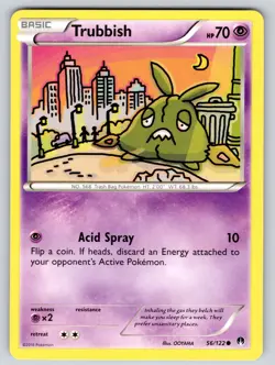 Trubbish 56/122 Common BREAKpoint Pokemon Lightly Played - Image 1