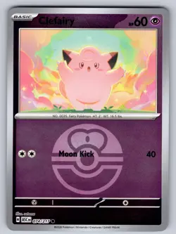 Clefairy (Love Ball) 074/217 Reverse Holo Common Ascended Heroes Pokemon NM - Image 1