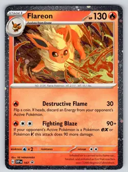 Flareon (Cosmos Holo) 167 Holo Promo Scarlet & Violet Promo Pokemon Near Mint - Image 1
