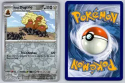 Alolan Dugtrio 123/191 Reverse Holo Uncommon Surging Sparks Pokemon Near Mint - Image 3