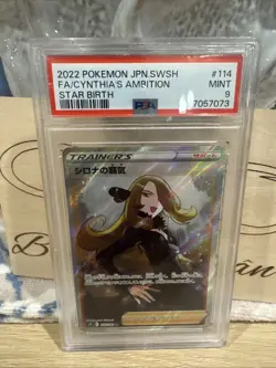 2022 Pokemon SWSH Brilliant Stars Cynthia’s Ambition FA #169 PSA 9 Mint TCG - Image 1