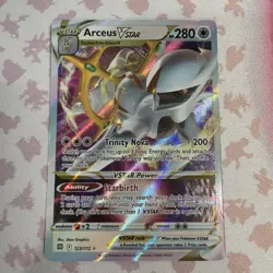 Arceus VSTAR 123/172 Holo VSTAR Rare Brilliant Stars Pokemon Near Mint - Image 1