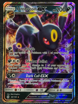 Umbreon GX 80/149 + Espeon GX SM35 Promo - Pokemon TCG: Sun & Moon Base Set - MP - Image 2