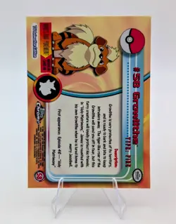 2000 Topps Chrome Pokemon: Growlithe #58 - NM - Image 2
