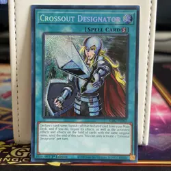1ST EDITION CROSSOUT DESIGNATOR SECRET RARE RA02-EN063 YUGIOH CARD - Image 1