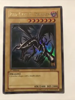 Red-Eyes B. Dragon - SDJ-001 - 1st Edition - YuGiOh Card - Image 1