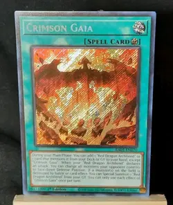 Yu-Gi-Oh! Crimson Gaia *SECRET RARE* RA05-EN070 1st Edition NM - Image 1