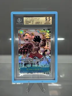 Monkey.D.Luffy Manga OP11-118 A Fist of Divine Speed Secret Rare Foil BGS 9.5 - Image 1