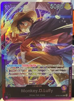 One Piece TCG - Monkey D Luffy - OP05-060 Leader - SL-01 Promotion Card Foil - Image 1