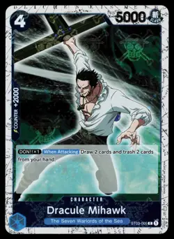 Dracule Mihawk (Jolly Roger Foil) ST03-005 PRB-01 One Piece NM - Image 1