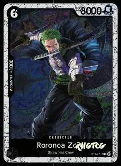 Roronoa Zoro - ST14-013 (Pirate Foil) ST14-013 Prb-02 One Piece NM - Image 1