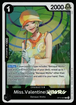 Miss.Valentine(Mikita) OP14-087 The Azure Sea's Seven One Piece NM - Image 1