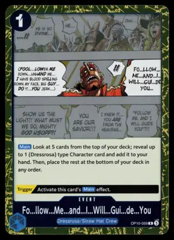 Follow Me and I Will Guide You OP10-059 Royal Blood One Piece NM - Image 1