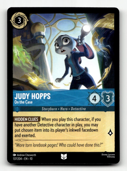 Disney Lorcana Judy Hopps - On the Case - Whispers in the Well - Image 1