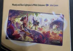 Disney Parks Exclusive Lorcana Wilds Unknown Foil Playmat Woody Buzz Toy Story - Image 2