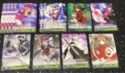 MELTY BLOOD Weiss Schwarz trading card blue green bulk sale - Image 1