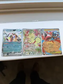Selling Farigiraf Ex, Kecleon, Mega Lucario Ex All Together Plus A Bulk Of Cards - Image 1