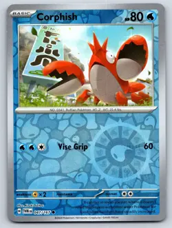 Corphish 047/167 Twilight Masquerade Near Mint Reverse Holo Pokemon Card - Image 1