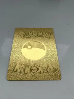Pikachu Happy Delivery Metal Gold Foil Pokemon Card Fan Art Display Card HP60 - Image 2
