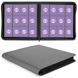 12 Pocket Trading Card Binder - Holds 720 Cards, Side Loading Album for TCGs - Image 1