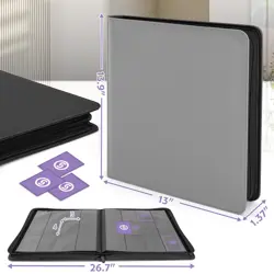 12 Pocket Trading Card Binder - Holds 720 Cards, Side Loading Album for TCGs - Image 2