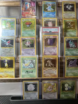 HUGE POKEMON + LOT PSA 8 GENGAR VINTAGE HOLOS, SEALED PROMO +++ - Image 1