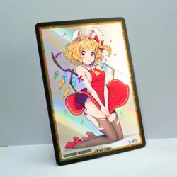 FLANDRE SCARLET Waifu Anime Card LIMITED 1/1 Custom TCG Holo T15390 - Image 2