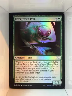 Overgrown Pest 197 Common March of the Machine Magic: The Gathering Foil NM - Image 1