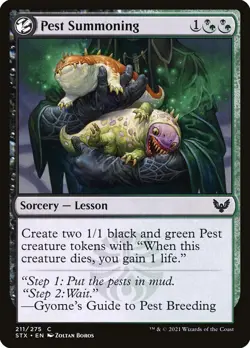 Pest Summoning Strixhaven: School of Mages MTG NM - Image 1