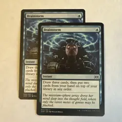 Brainstorm x2 Double Masters NM Condition see front and back pics. - Image 1