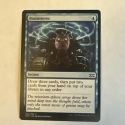 Brainstorm x2 Double Masters NM Condition see front and back pics. - Image 2