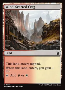 Wind-Scarred Crag x4 4x Foundations NM MTG - Image 1