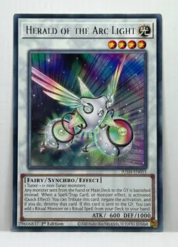 Herald of the Arc Light - JUSH-EN051 - Rare Yugioh! - Image 1