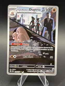 Pokemon TCG Team Rocket’s Dugtrio 239/217 Illustration Rare Ascended Heroes NM - Image 1