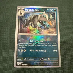 Houndoom (Master Ball Pattern) 063/131 SV: Prismatic Evolutions Pokemon NM - Image 1