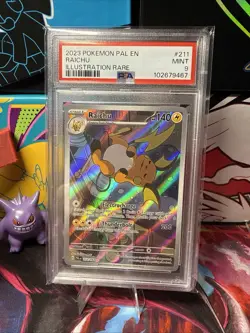 Raichu 2023 Pokemon PAL EN Illustration Rare 211/193 PSA 9 MINT - Image 2