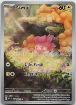 Pawmi 226/091 Illustration Rare Paldean Fates Pokemon NM/M - Image 1