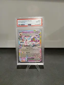2025 POKEMON PRE EN-PRISMATIC EVOLUTIONS #041 SYLVEON EX PSA 10 - Image 1